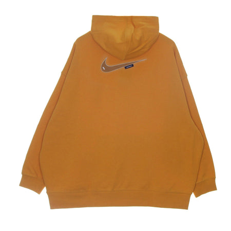 Nike Felpa Leggera Cappuccio Donna Sportswear Swoosh Fleece Hoodie Light Curry/pearl White/desert Ochre da donna