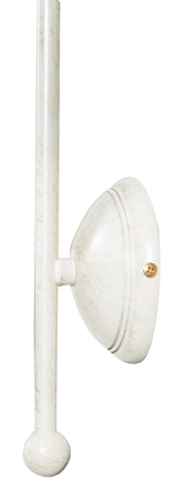 Biscottini Lampada applique a muro style Vecchia Marina in fusione di ottone patinato in bianco invecchiato L30XPR22XH37 cm Made in Italy