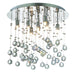 Plafoniera moderna Ideal Lux MOONLIGHT PL8 077796 G9 LED metallo cristallo lampada soffitto