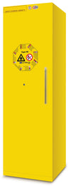 Armadio di sicurezza certificato contro il fuoco 90 minuti EN 14470-1 per prodotti liquidi e solidi infiammabili cm. 60x60x195h