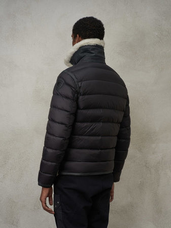 Blauer Giubbino uomo in pelle imbottito capospalla uomo