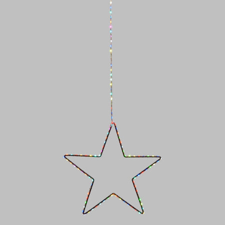 Stella luminosa con luce multicolore RGB a led da appendere per interno ed esterno