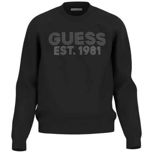 Guess felpa nera Beau M4YQ08 K9Z21