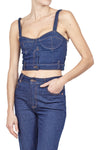 MO5CH1NO JEANS - MOSCHINO MO5CH1NO JEANS - Moschino - Crop top - 430111 - Denim da donna
