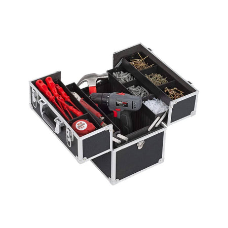 Valigetta portautensili con struttura realizzata in alluminio altamente robusta e leggera 36 x 23 x 30 cm