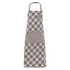 Grembiule Douglas Marrone Quadretti con Inserti Grembiule Pettorina Cameriere