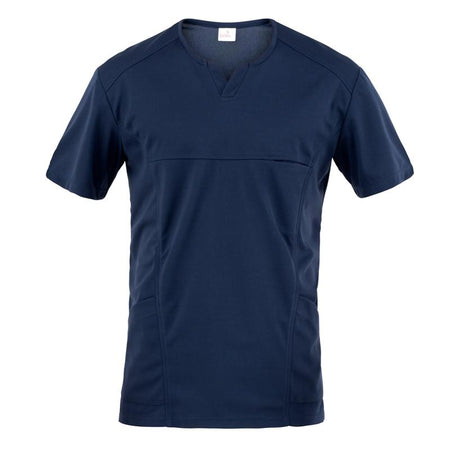 Casacca Eros Blu Casacca Uomo Elasticizzatata Traspirante No Stiro Medicale Dentista Infermiere