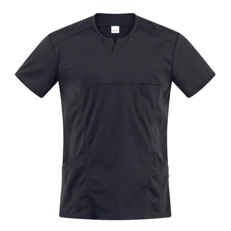 Casacca Eros Nero Casacca Uomo Elasticizzatata Traspirante No Stiro Medicale Dentista Infermiere