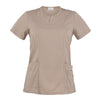 Casacca Donna Erika Beige Traspirante in Rete Elasticizzata Casacca Estetista Casacca Parrucchiera
