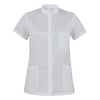 Casacca Miriam Bianco Casacca Donna Manica Corta Elasticizzata Medicale Cucina Trasiprante No Stiro