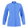 Casacca Lia Azzurro Casacca Donna Infermiera Medicale Manica Lunga No Stiro Microfibra Superleggera