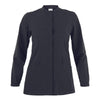 Casacca Lia Nero Casacca Donna Infermiera Medicale Manica Lunga No Stiro Microfibra Superleggera