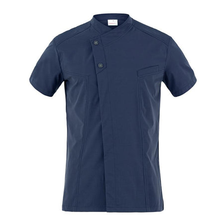 Giacca Harry Blu Casacca Uomo Manica Corta No Stiro Elasticizzata Traspirante Superleggera