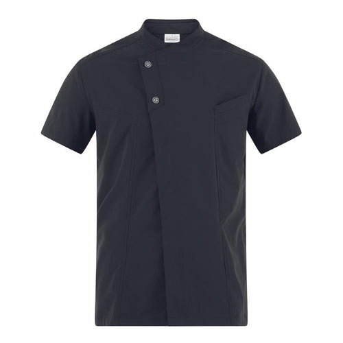 Giacca Harry Nero Casacca Uomo Manica Corta No Stiro Elasticizzata Traspirante Superleggera