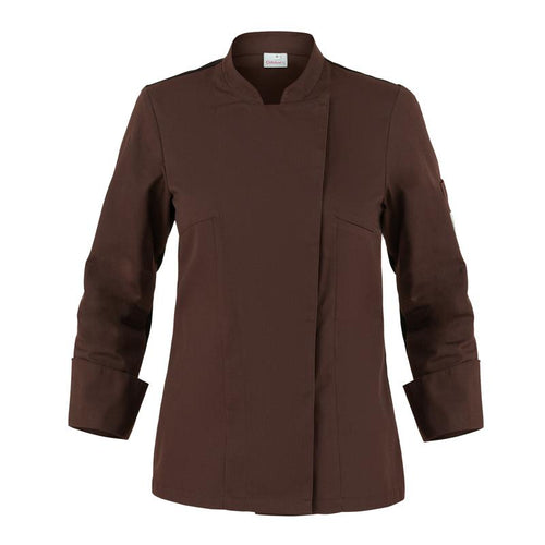 Giacca Agata Marrone Giacca Cuoca con Rete Traspirante Elasticizzata