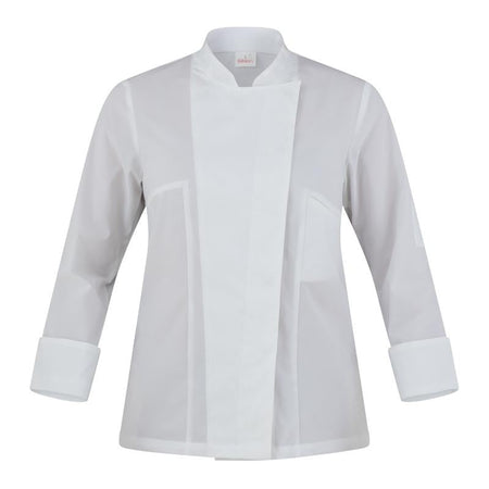 Giacca Gloria Bianco Casacca Donna Manica Lunga No Stiro Traspirante Superleggera Microfibra