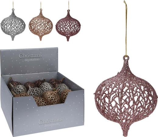 24 palline per albero di natale Ø 13 cm pendaglio decorato con Glitter Casa e cucina/Decorazioni per interni/Addobbi e decorazioni per ricorrenze/Decorazioni natalizie/Addobbi e decorazioni/Palle e palline MagiediNatale.it - Altamura, Commerciovirtuoso.it