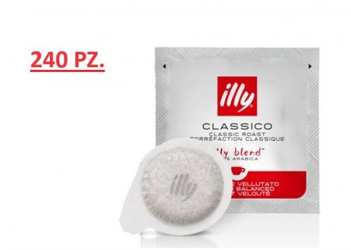 240 cialde illy caffè in cialde ese monodose, tostato classico, 6 confezioni da 40 cialde