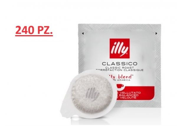 240 cialde illy caffè in cialde ese monodose, tostato classico, 6 confezioni da 40 cialde