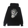 PROPAGANDA Felpa Leggera Cappuccio Uomo Criminal Hoodie Black/pink da uomo