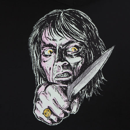 PROPAGANDA Felpa Leggera Cappuccio Uomo Criminal Hoodie Black/pink da uomo