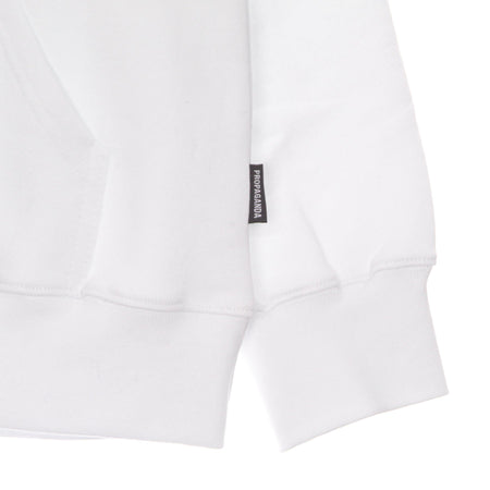 PROPAGANDA Felpa Leggera Cappuccio Uomo Logo Skullsnake Hoodie White da uomo