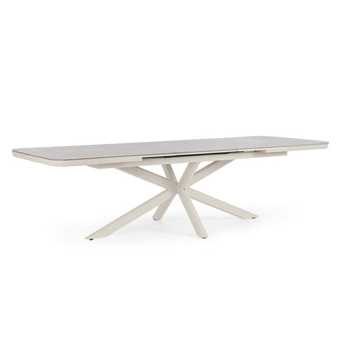 Tavolo Pascal allungabile struttura in alluminio verniciato a polvere 200-260 x h 76 cm