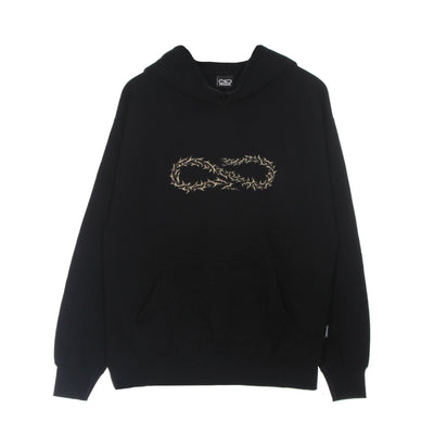 PROPAGANDA Felpa Leggera Cappuccio Uomo Logo Thorn Hoodie Black da uomo