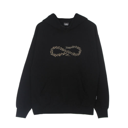 PROPAGANDA Felpa Leggera Cappuccio Uomo Logo Thorn Hoodie Black da uomo