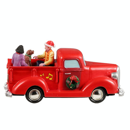 Macchina Jolly Joyride, personaggi per villaggio di Natale in plastica