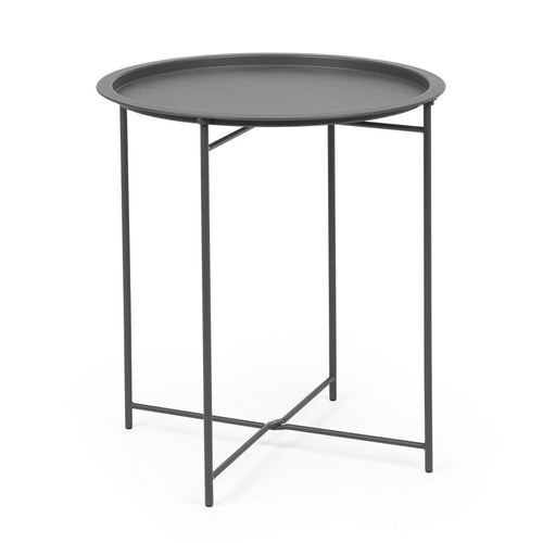 Tavolino Austin con vassoio struttura in acciaio trattato per esterno