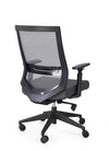 Poltrona Marcus da gaming ed ufficio ergonomica in poliestere con braccioli e ruote