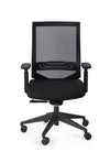 Poltrona Marcus da gaming ed ufficio ergonomica in poliestere con braccioli e ruote