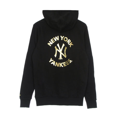 NEW ERA Felpa Cappuccio Uomo Mlb Team Logo Metallic Print Neyyan Black/gold da uomo