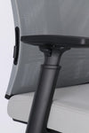 Poltrona Killian da gaming ed ufficio ergonomica in poliestere con braccioli e ruote
