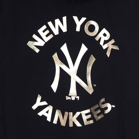 NEW ERA Felpa Cappuccio Uomo Mlb Team Logo Metallic Print Neyyan Black/gold da uomo