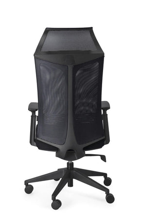 Poltrona "Killian" da gaming ed ufficio ergonomica in poliestere con braccioli e ruote