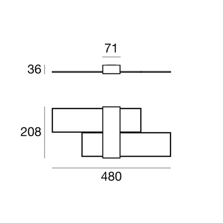 Linea Light Triad 2.0 parete o soffitto