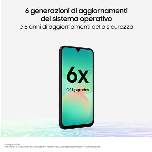 SAMSUNG A26 Smartphone 5G 6.7 RAM 6GB Memoria Interna 128GB Black Ds Eu