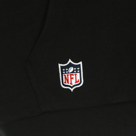 NEW ERA Felpa Cappuccio Uomo Nfl Tear Logo Hoodie Lasrai Black/grey da uomo