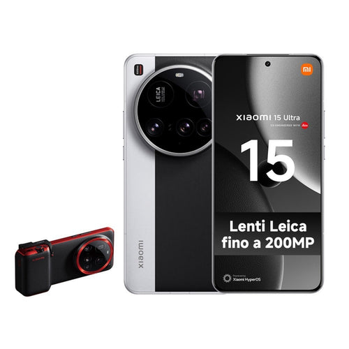 XIAOMI 15 Ultra Smartphone 6.73 16GB RAM Memoria Interna 512GB 5g Colore Silver Chrome + Kit Camera
