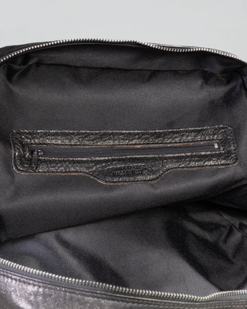 Catigliano - Zaino Nero In Vera Pelle