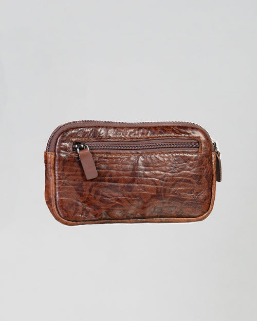 Elettra - Pochette da Donna in Vera pelle Testa di Moro