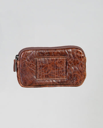 Elettra - Pochette da Donna in Vera pelle Testa di Moro