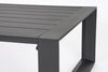 Salotto con poltrone e tavolino Moses struttura in alluminio per veranda e giardino
