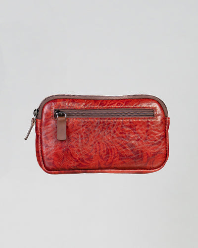 Elettra - Pochette da Donna in Vera pelle Rossa