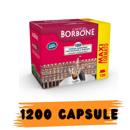 Caffè Borbone Miscela Nobile Capsule Lavazza A Modo Mio 1200 Capsule