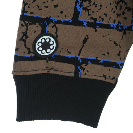 OCTOPUS Felpa Leggera Cappuccio Uomo Bricks Hoodie Black da uomo