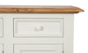 Biscottini Credenza Biscottini Shabby Country Chic Legno Massello Tiglio Bianco Anticato