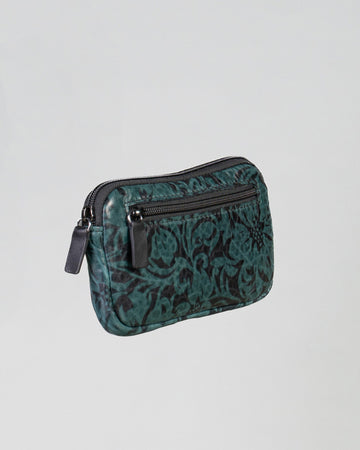 Elettra - Pochette da Donna in Vera pelle Verde